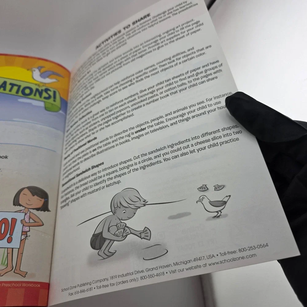 School‎ Zone Big Preschool Scholar Learning Workbook ABC Numbers Colors